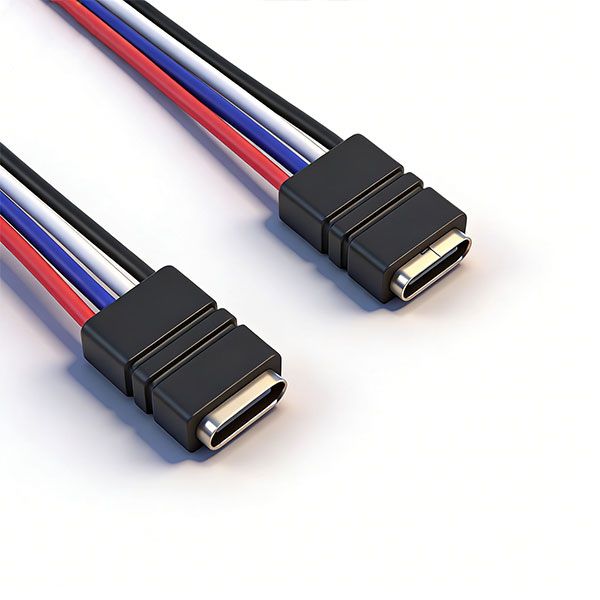 防水TYPE-C母座 四芯线 L=15.5