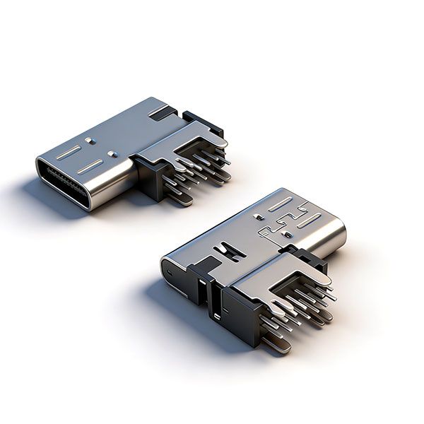 TC母座14P 侧插 L=14.75 垫高2.7 CH=7.3 交叉小脚鱼叉脚 三模 外壳脚长2.4 引脚长1.6 无柱 无弹