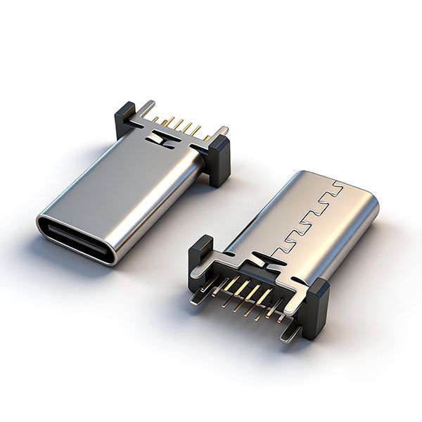 TC母座16P 立插 L=16.5 A款 三模 无柱 无弹