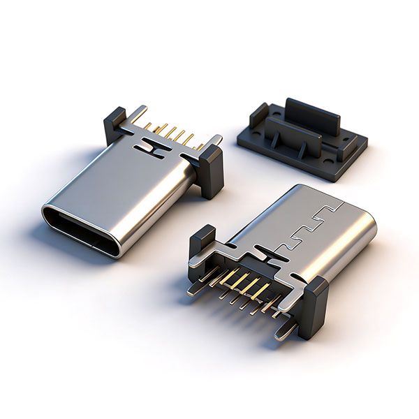 TC母座16P 立插 L=13.1 A款 三模 无柱 无弹